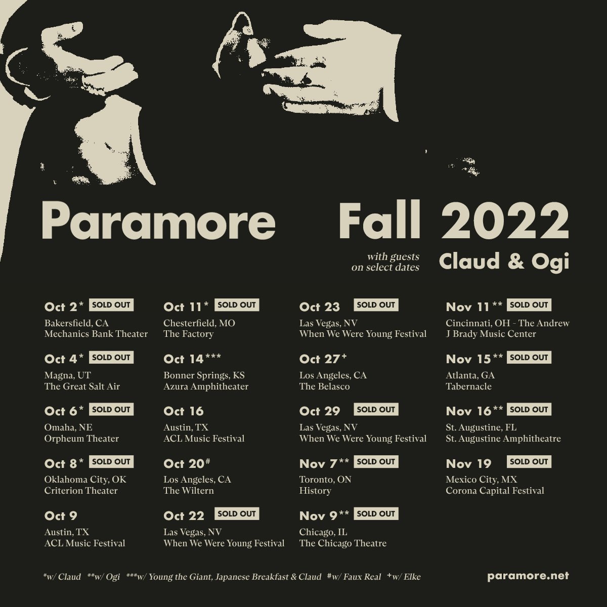 PARAMORE Coming To The Factory (St. Louis, MO) — Off The Record USA
