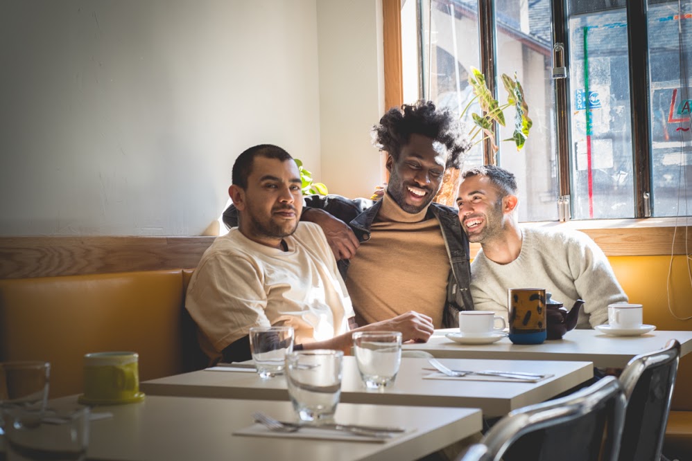 Gerardo Gonzalez, Devonn Francis, and Andy Baraghani at Lalito in Chinatown, New York City. 