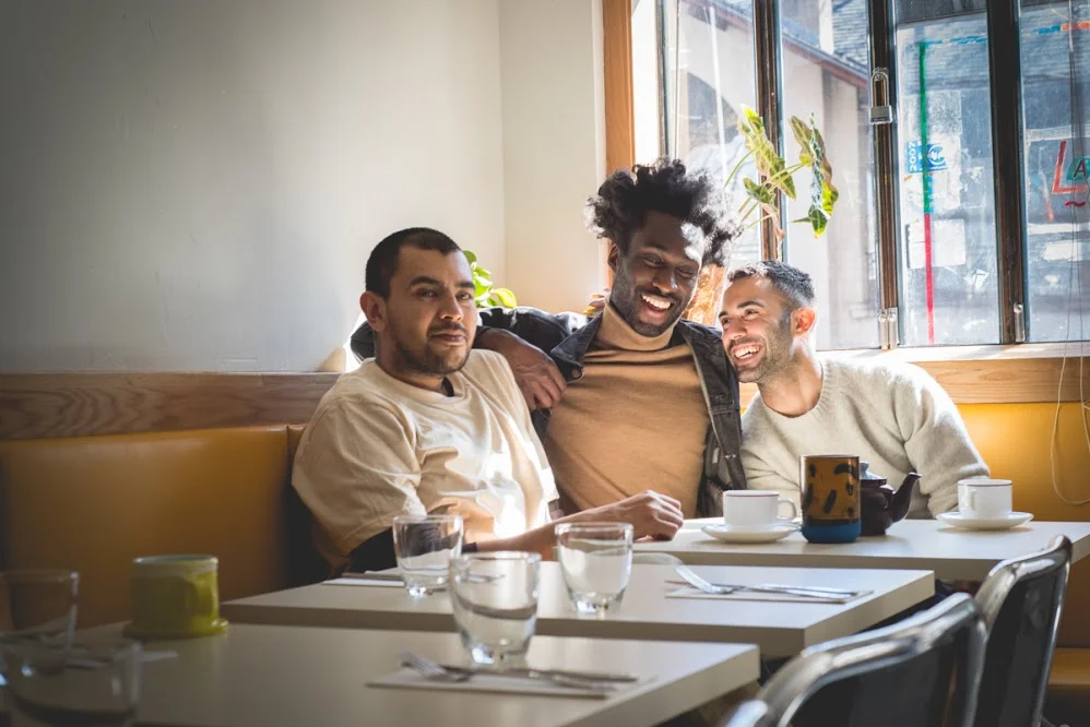 Gerardo Gonzalez, Devonn Francis, and Andy Baraghani at Lalito in Chinatown, New York City. 