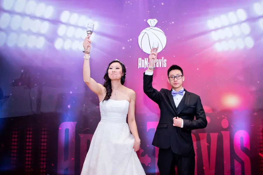 AnN + Travis's Basket Ball Themed Wedding at Park Asia Brooklyn