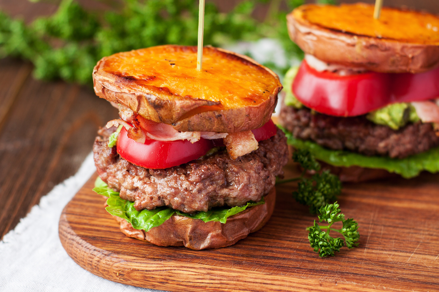 Bread alternative pumpkin burger