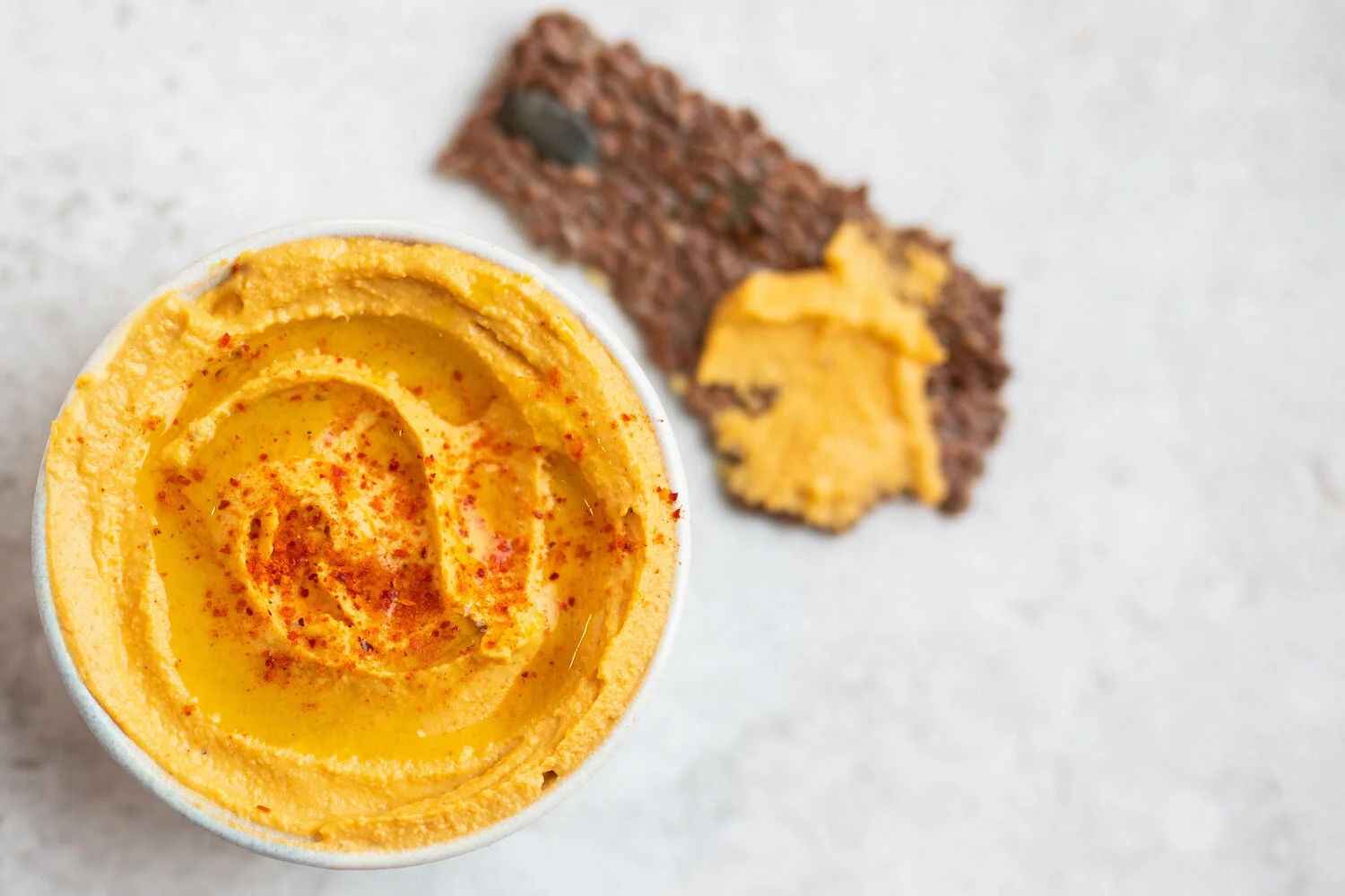 Sweet and sour roasted carrot dip