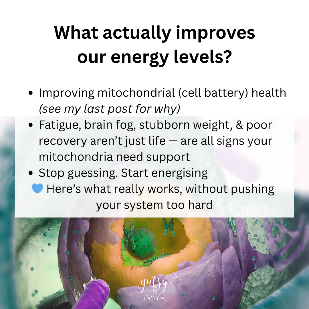 What actually improves energy levels?