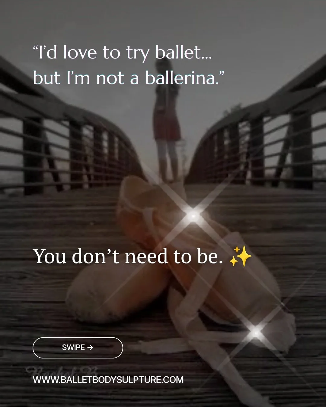 Have you ever wanted to try ballet &mdash; but thought you were too old, too stiff, not coordinated enough, or simply &ldquo;not a ballet person&rdquo;?

This workshop is for you. ✨

You do not need previous ballet experience, perfect flexibility or 