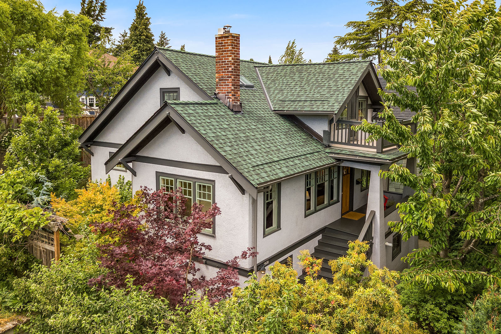 Copy of Nestled in greenery, privacy and covenant-protected southern light.