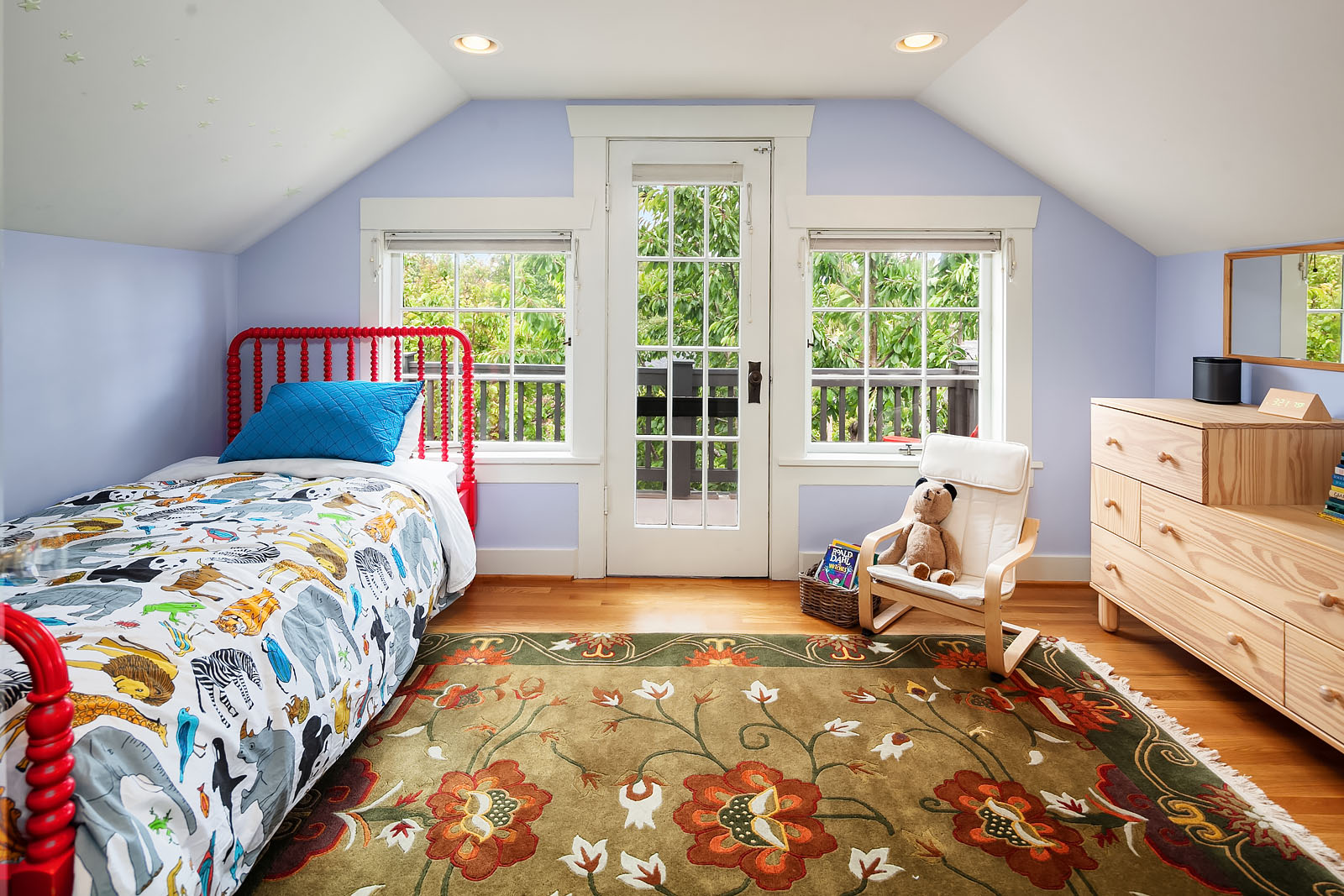 Copy of Bedroom #3, sweet as a summer cottage, with a private deck.