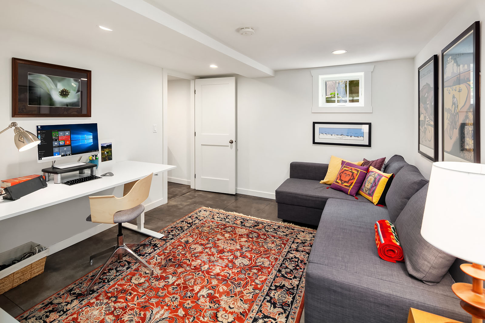 Copy of Bedroom #4: double duty guest room/second home office.