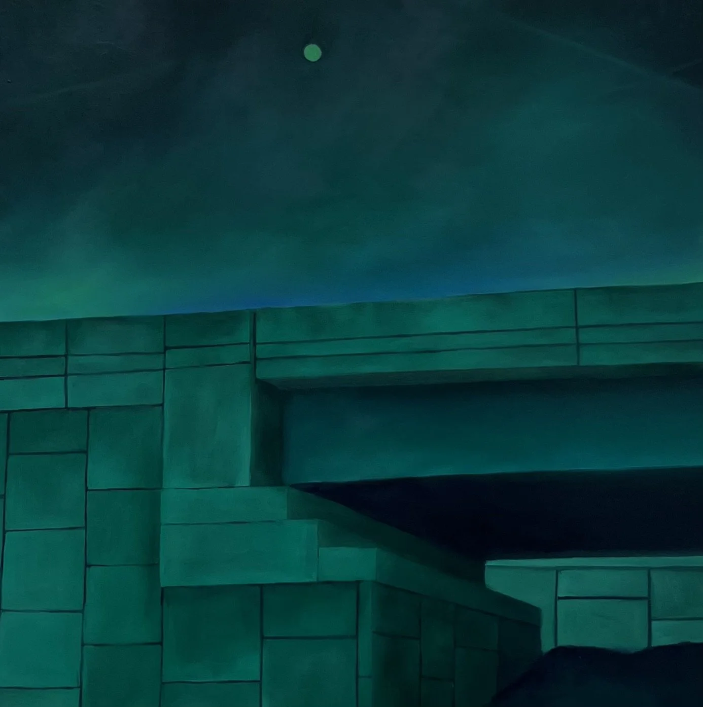 Underpass (night)_Claire HarnEnz_12x12 inches_Oil on Canvas.jpeg