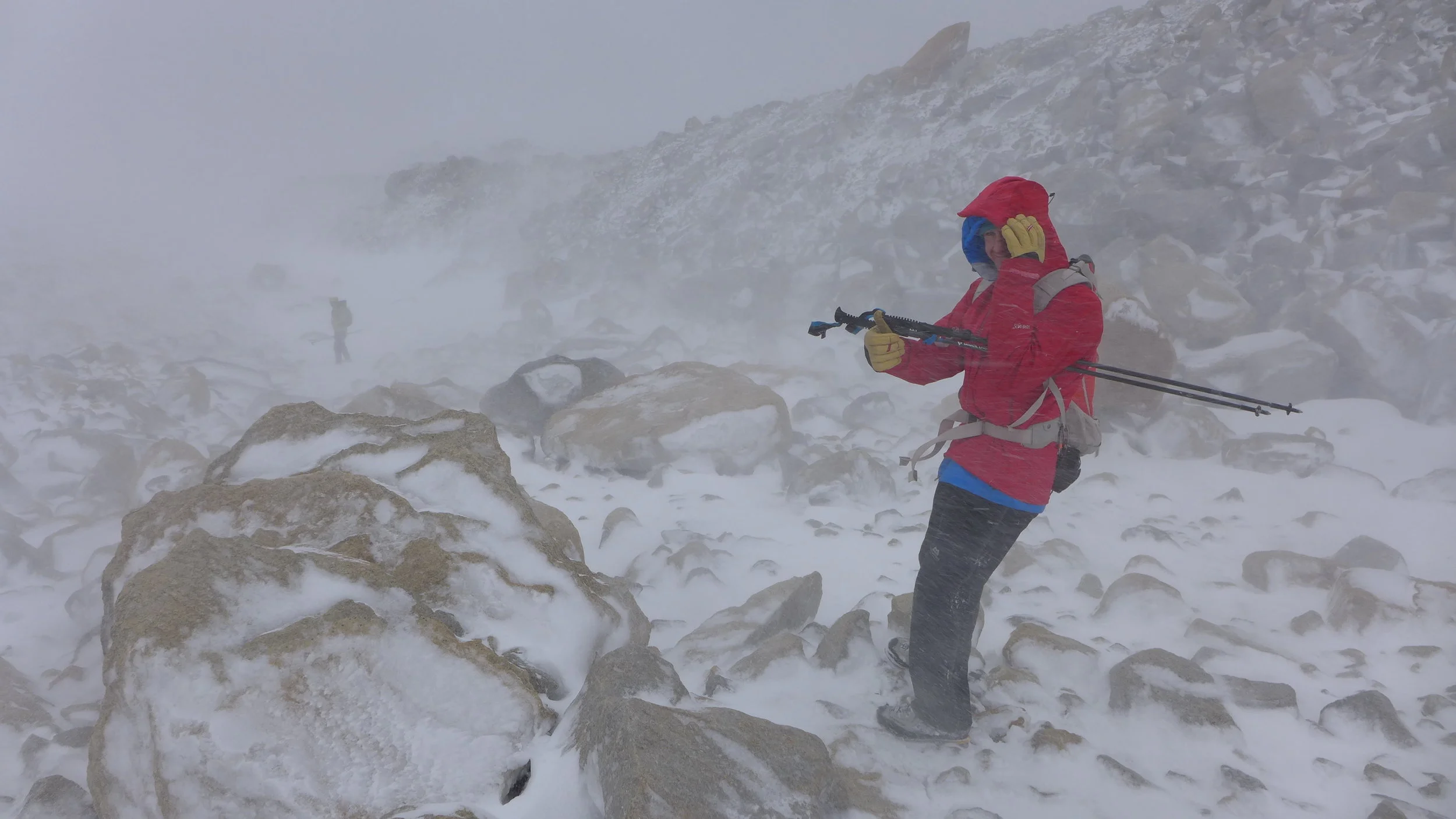 Tony and I enjoying the fine Patagonian weather. Photo: Calum Muskett