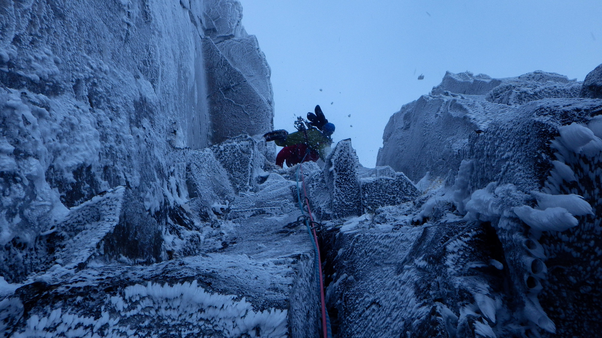 East Face Direct Direct (P3). Photo: Matija Volontar