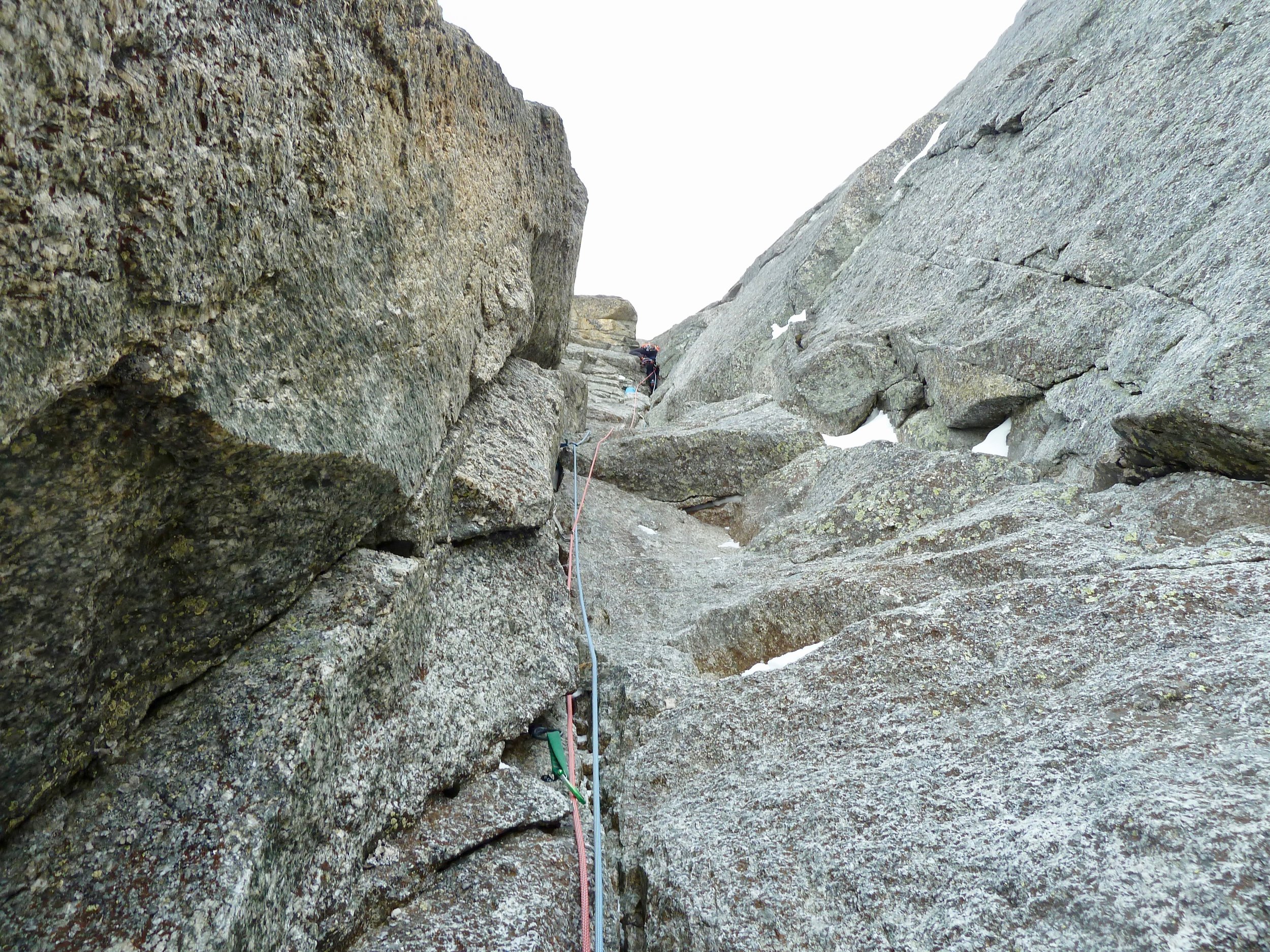 kim on the second crux