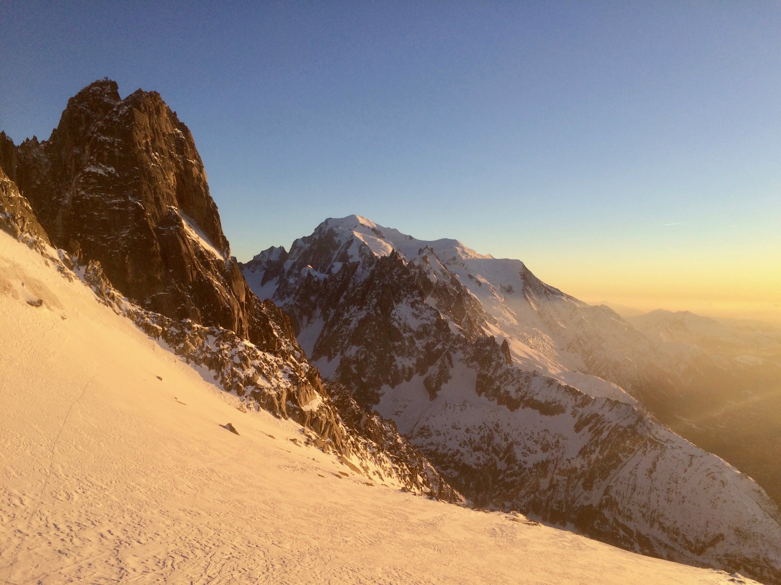 we missed the last lift down but this was the reward