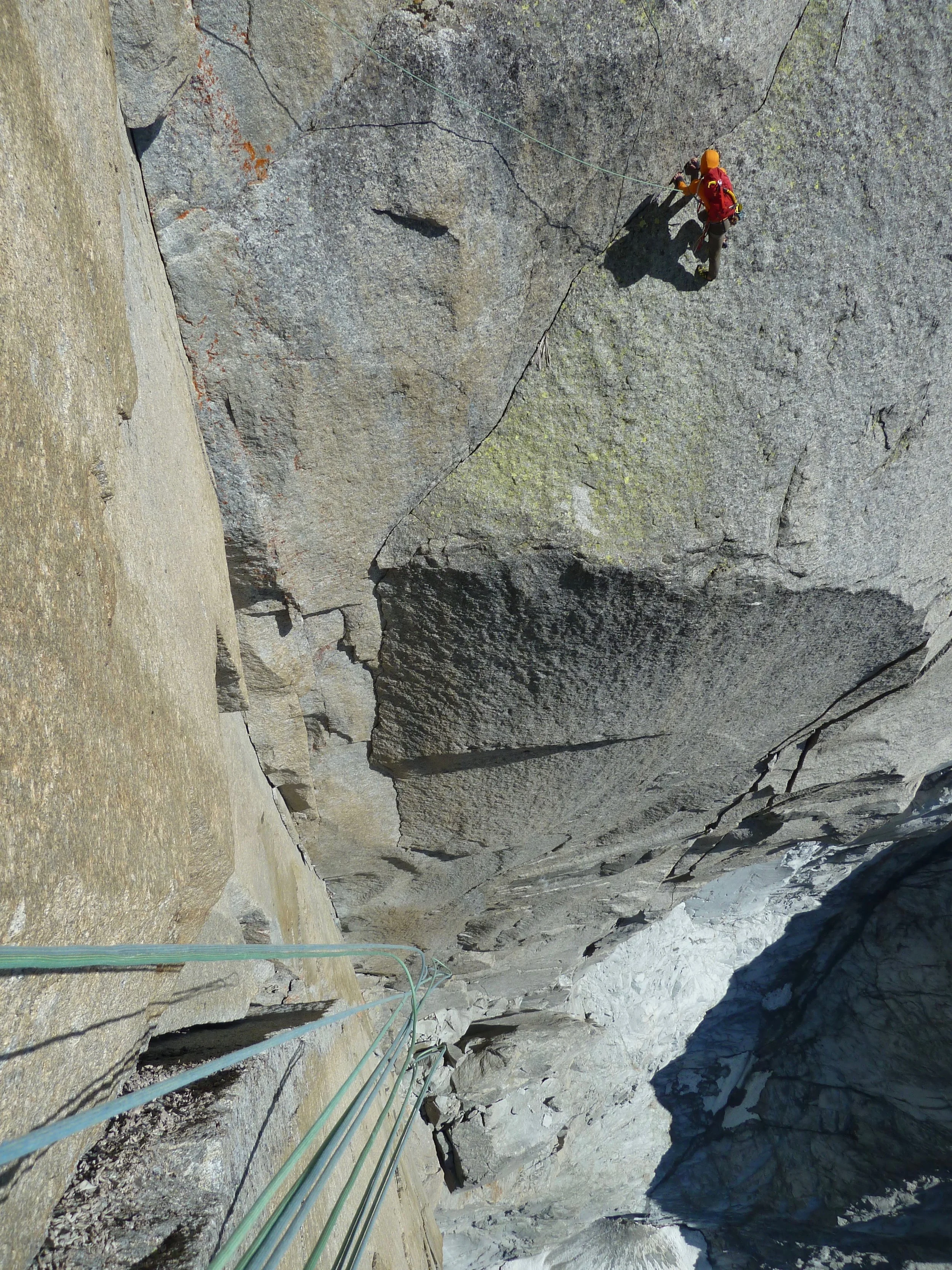 the american direct, le dru. mont blanc massif, chamonix