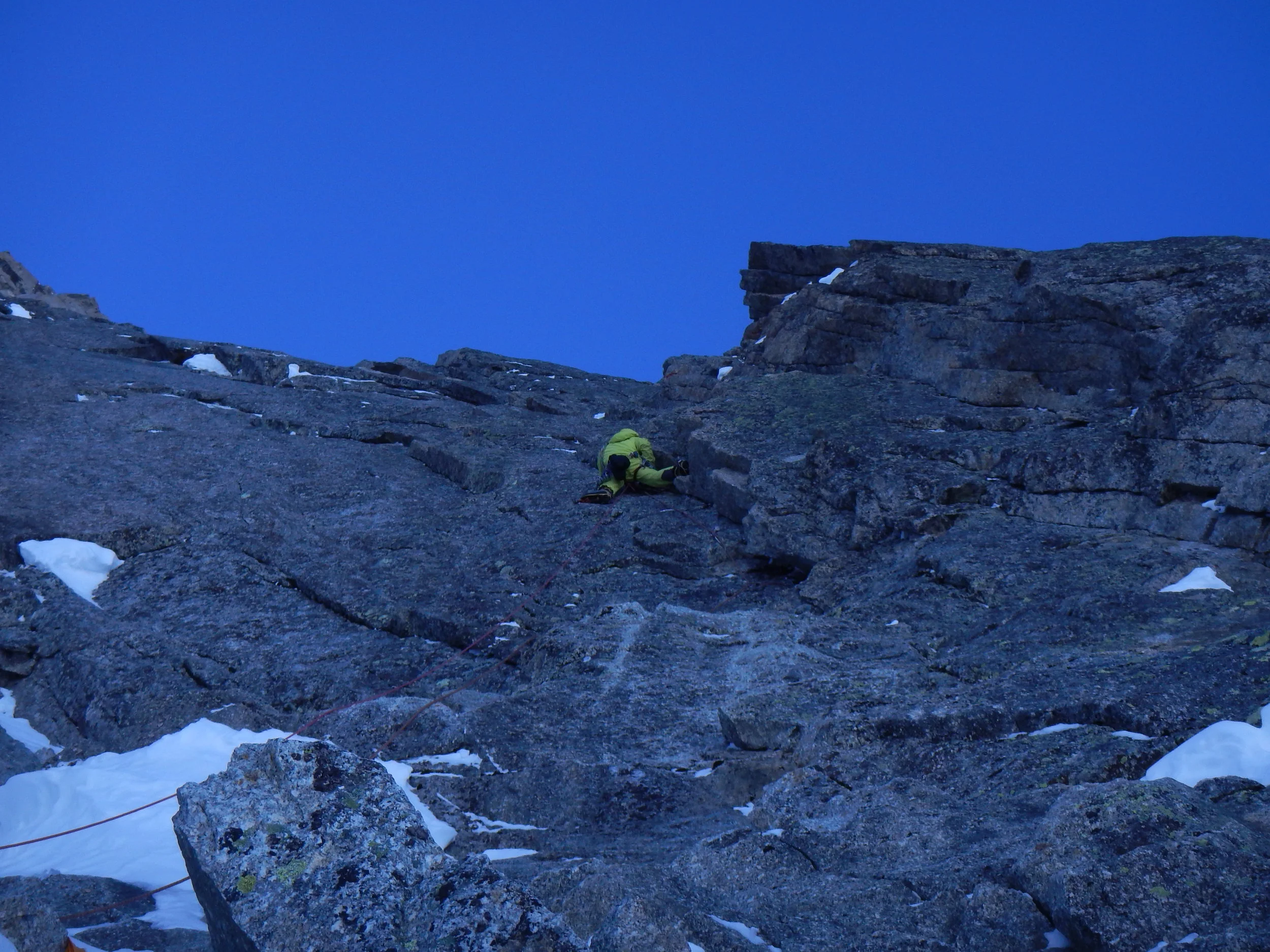 walker spur, grandes jorasses, mont blanc massif. chamonix. photo: pete graham