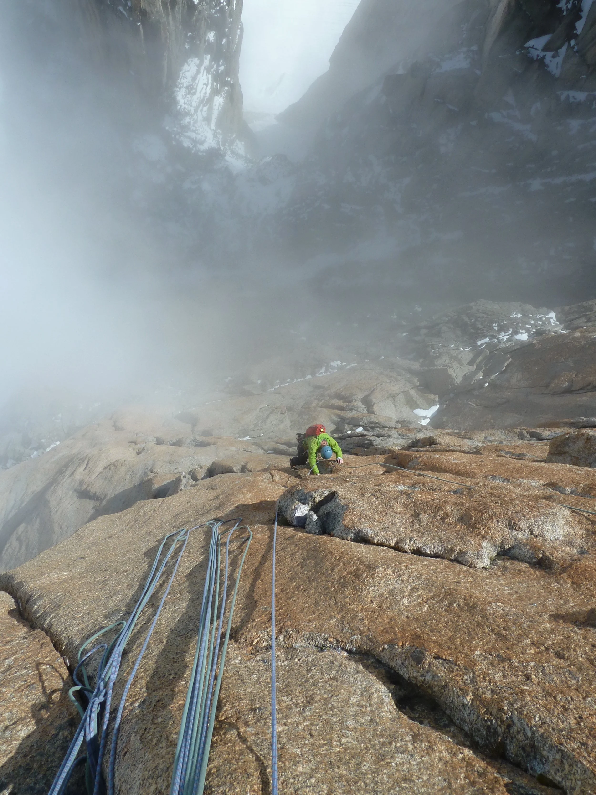 tony stone on gulliver's travels, grand capucin, mont blanc massif. chamonix