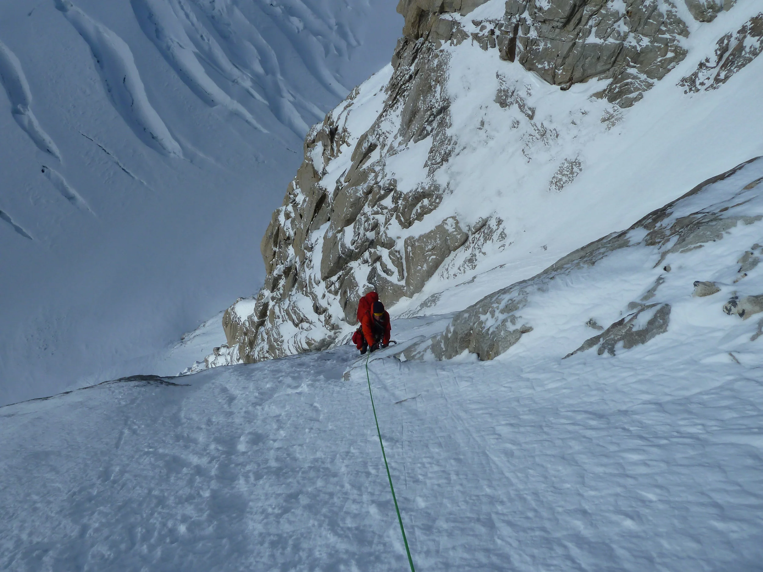 uisdean on the first and last pitch of the slovak, after soloing the initial 300m. Below: Up, down, out and knackered. photos: uisdean hawthorn