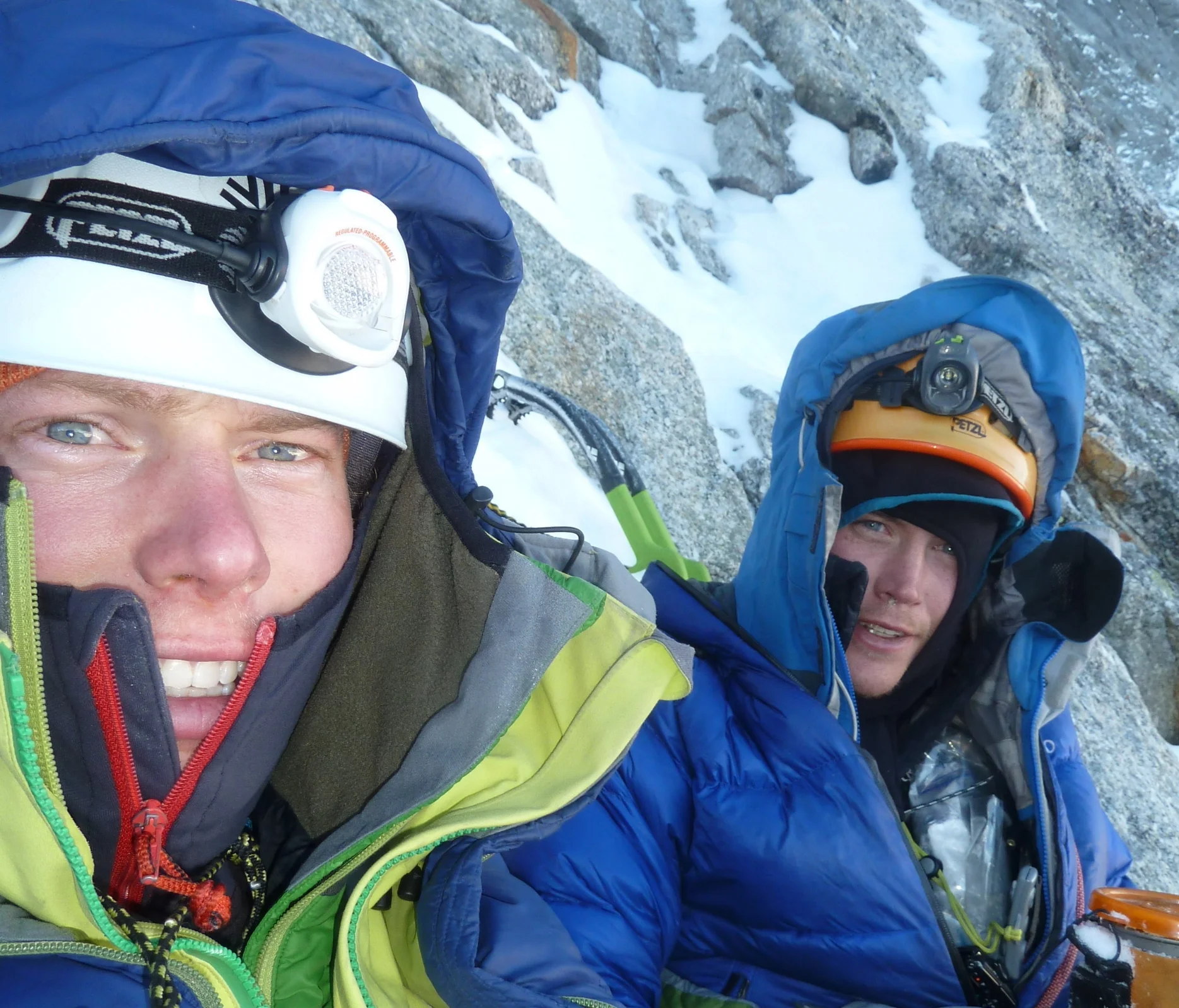  A winter ascent of the Walker Spur, Grandes Jorasses, with Pete Graham.