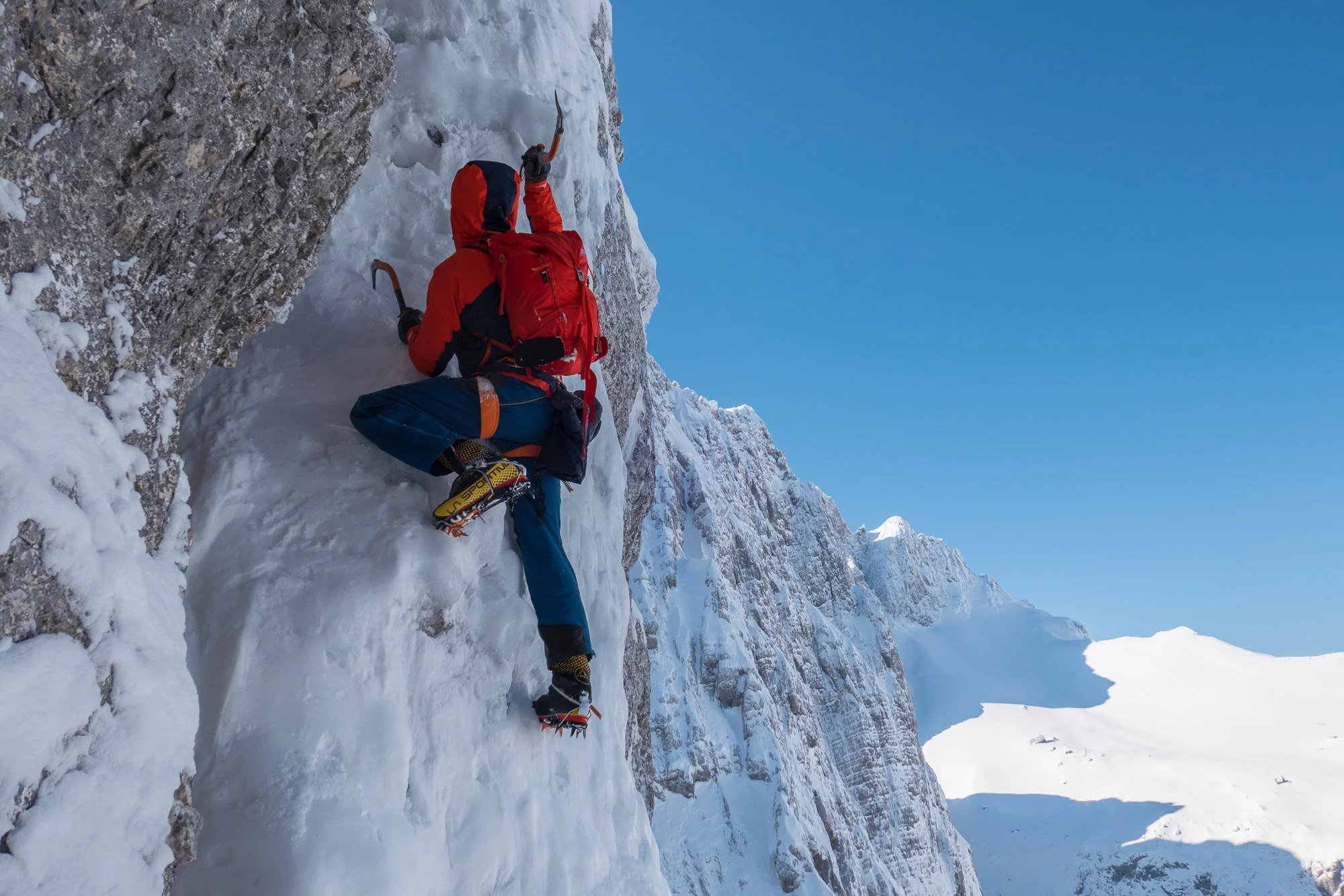 A cold but enjoyable day in the Slovenian Alps. Photo: Ales Cesen