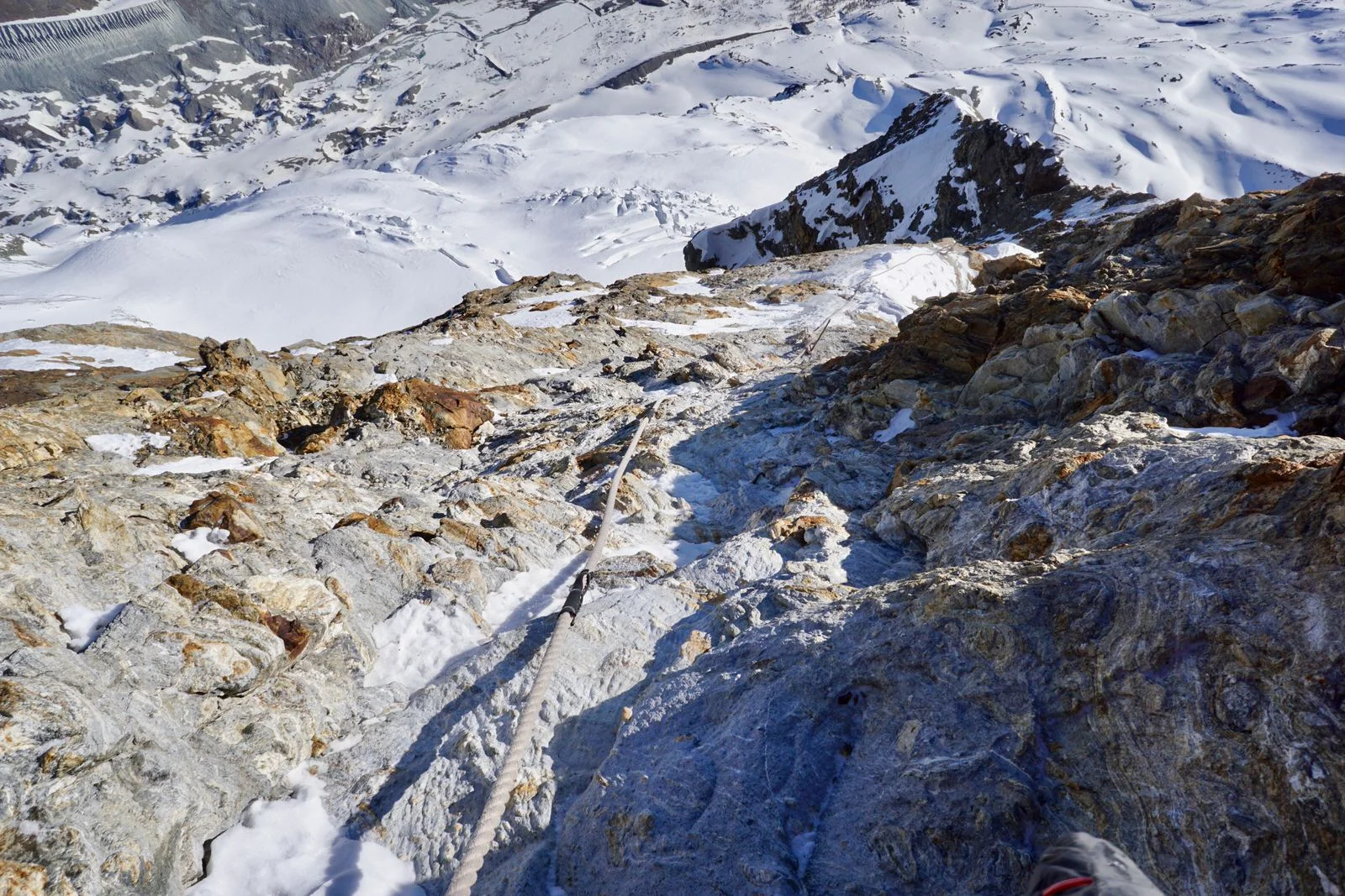 Looking down from near the top