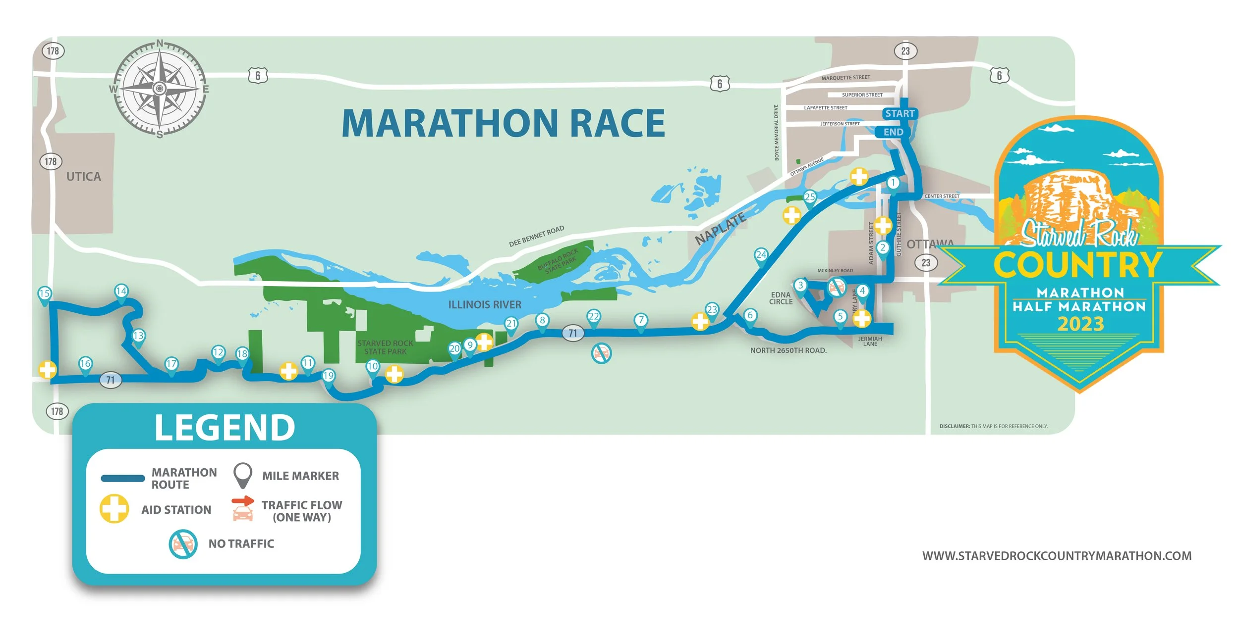 Course Map — Run Starved Rock Country