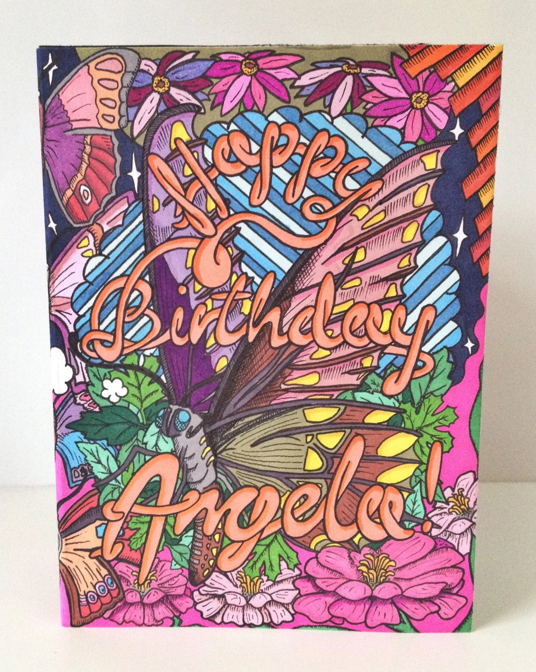 Angela's birthday card (1 of 3)