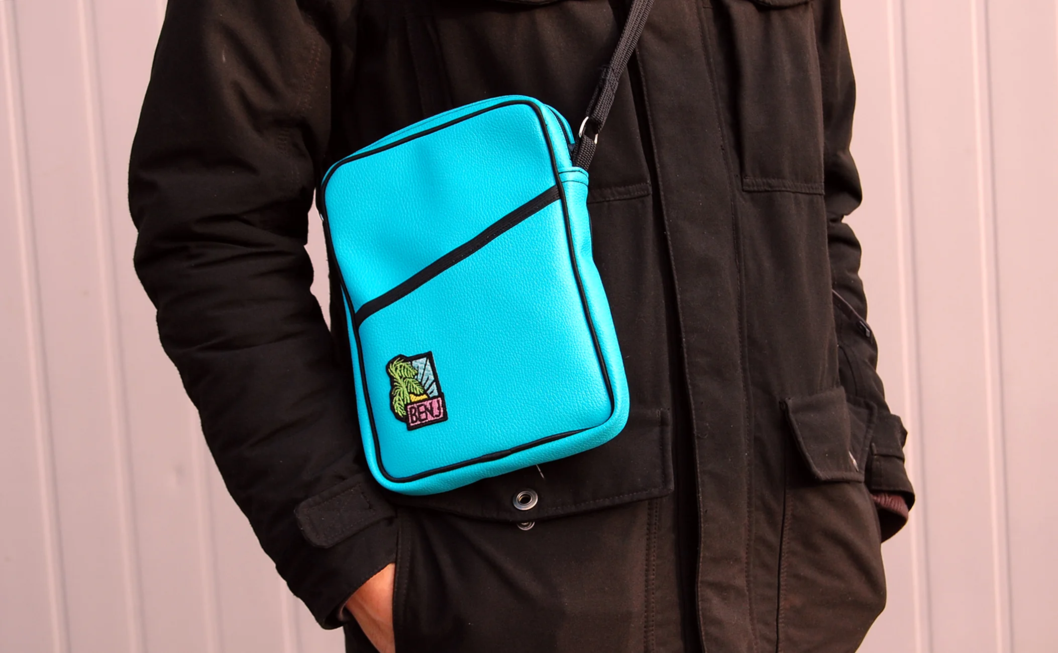 Blue flight bag
