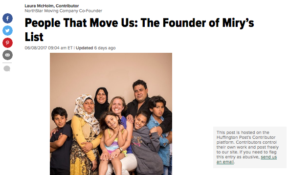 HuffPost: "People That Move Us: The Founder of Miry’s List"
