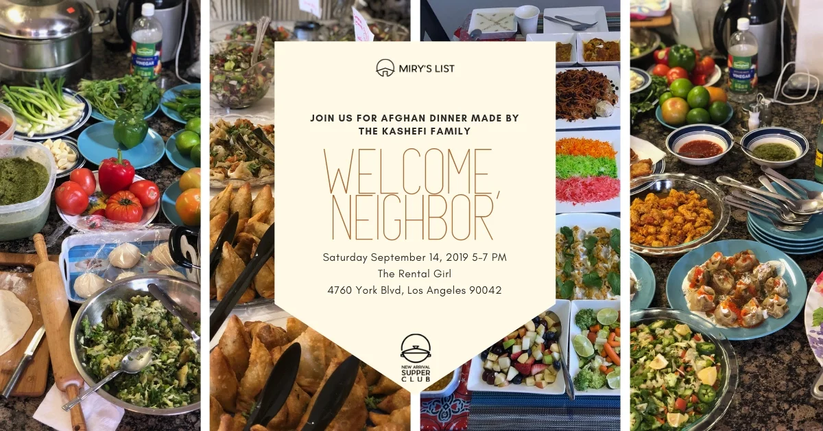 Next event: September 14: Afghan Dinner in Highland Park celebrating National Welcoming Week. Tickets