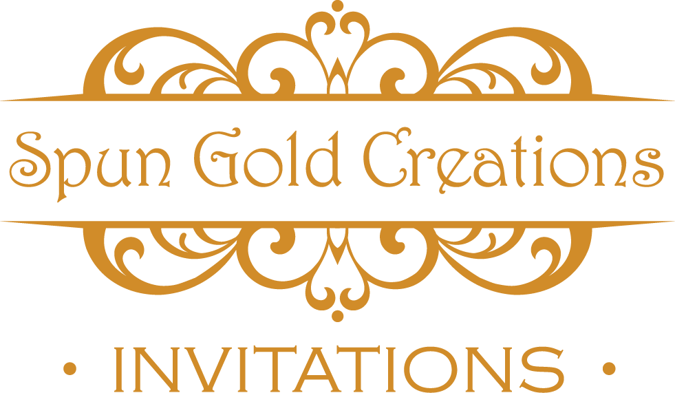 SPUN GOLD CREATIONS INVITATIONS