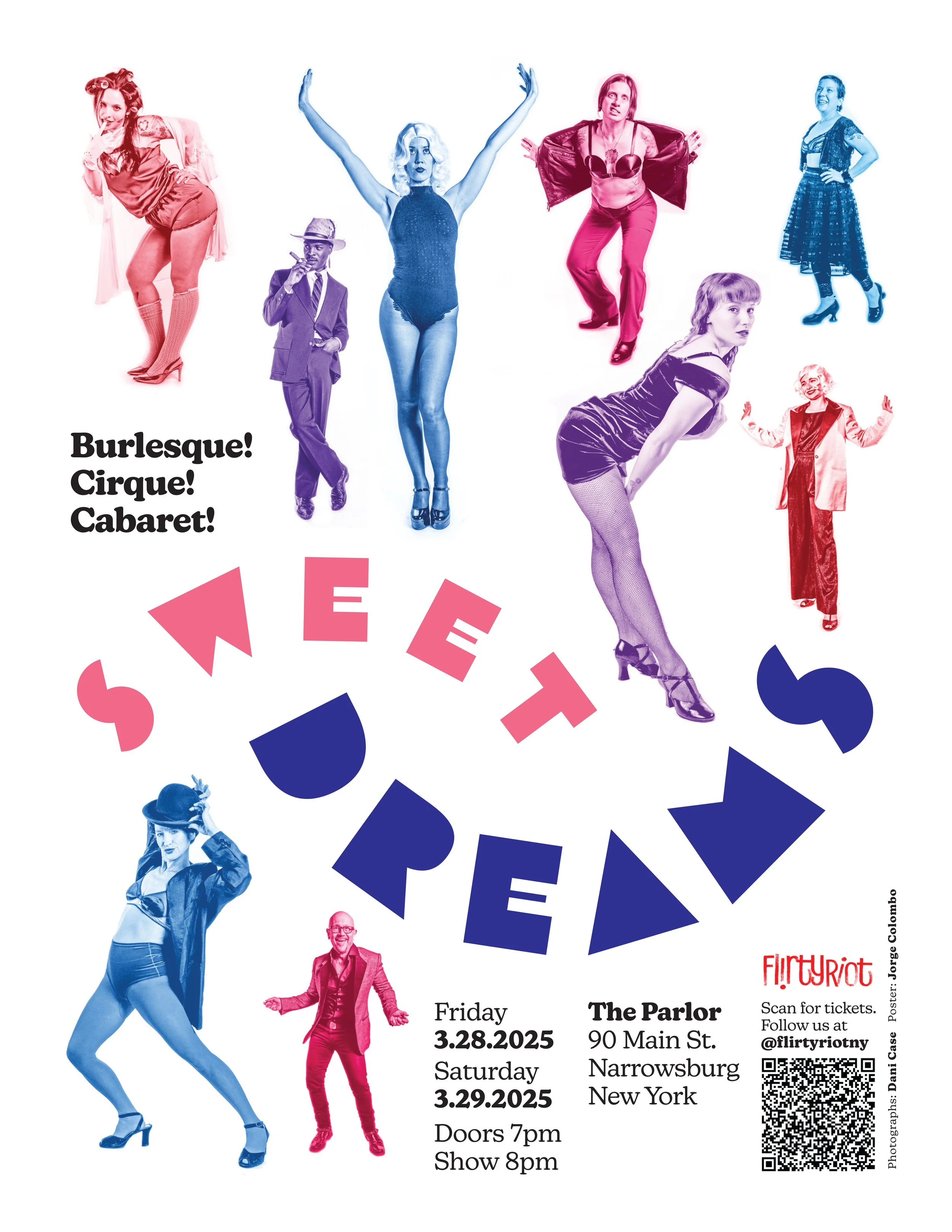 Show poster (photograph by Dani Case)