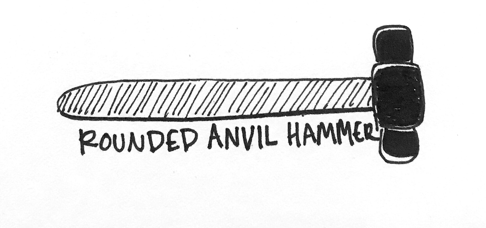 Rounded Anvil Hammer