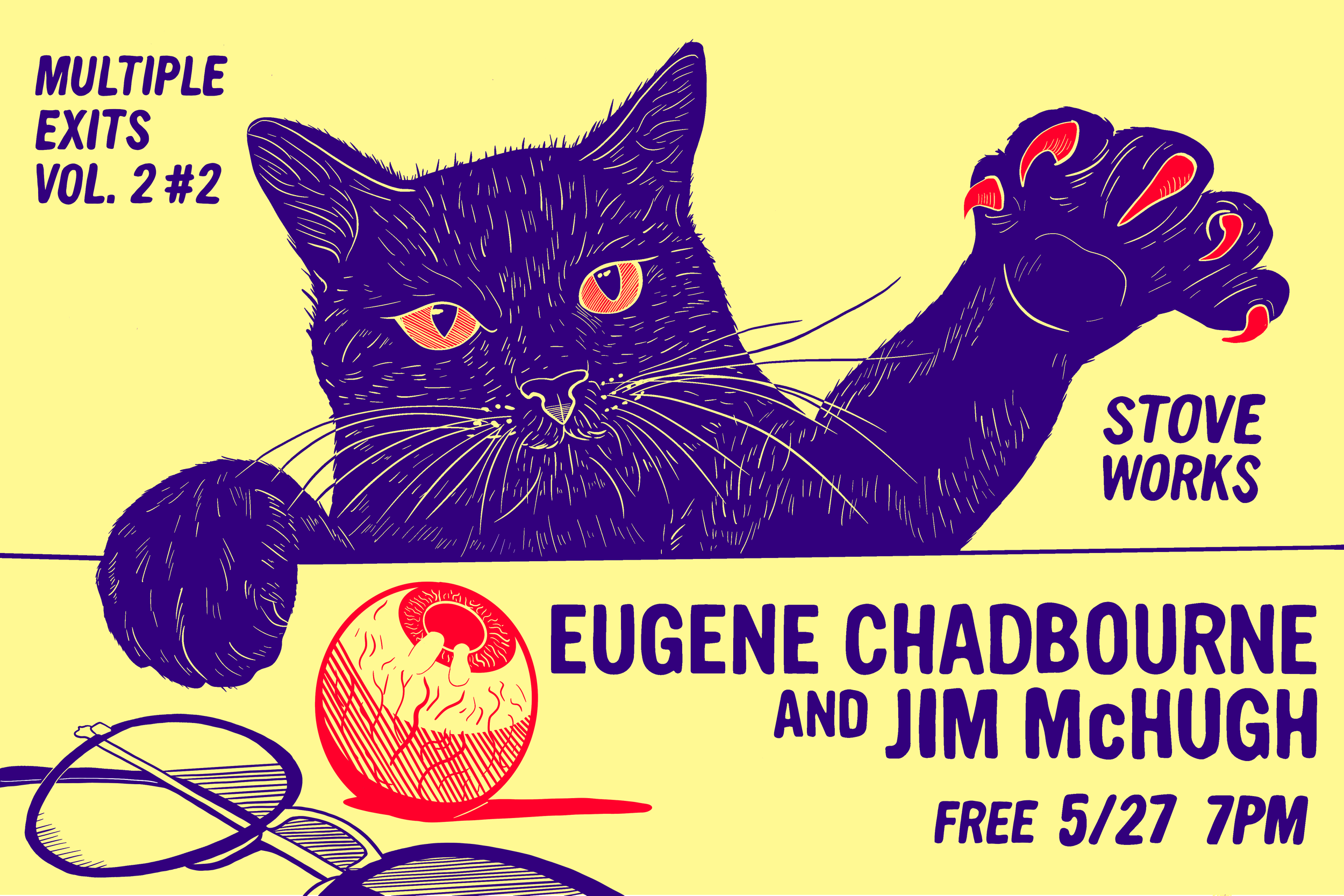 Multiple Exits Eugene Chadbourne & Jim McHugh “BAD SCENE” — Stove Works
