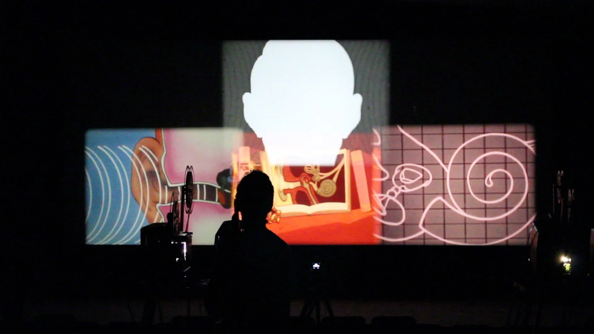 FILMS for ONE to EIGHT PROJECTORS: Live Film Performance by Roger Beebe