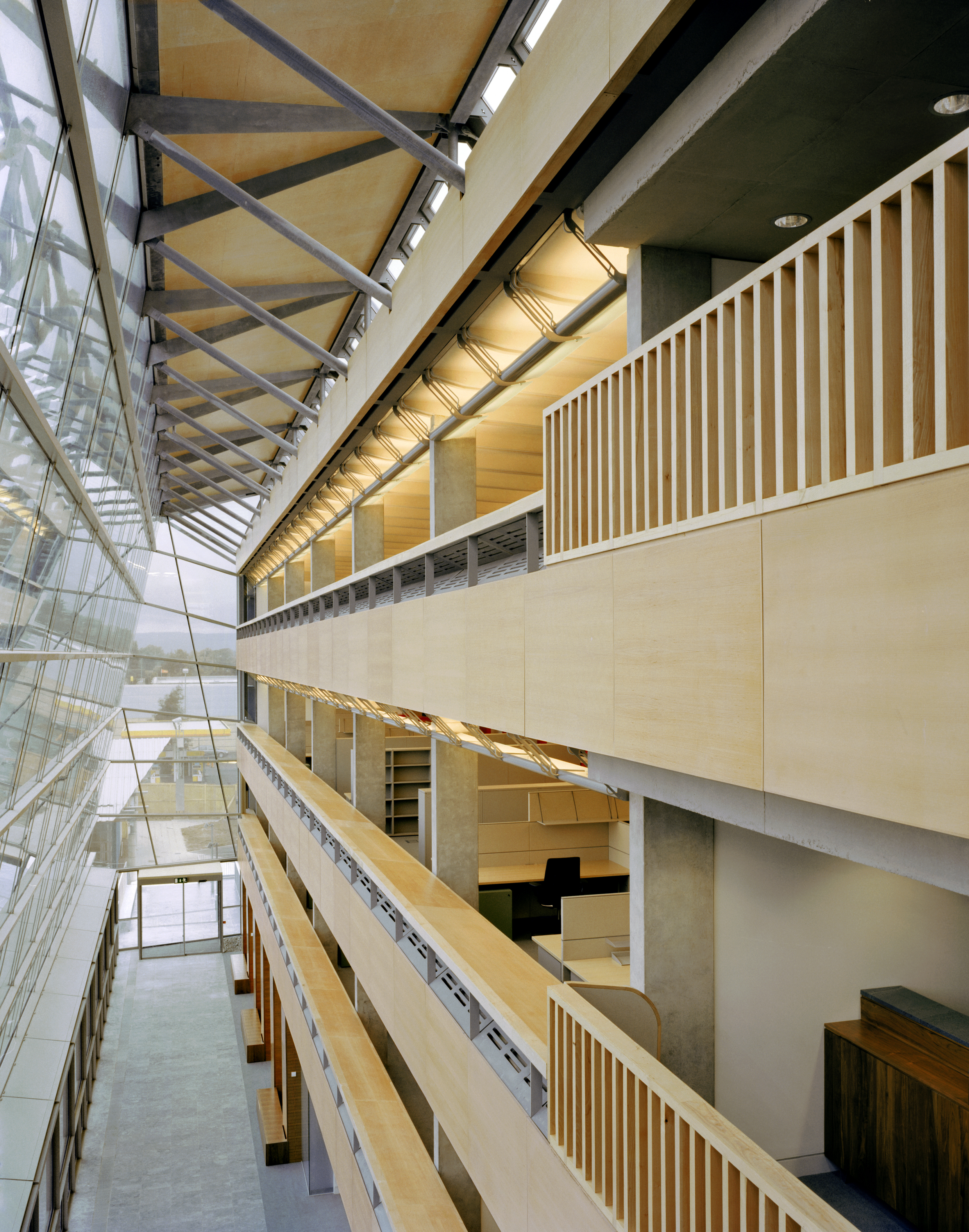 Fig. 7 main atrium looking into office spaces