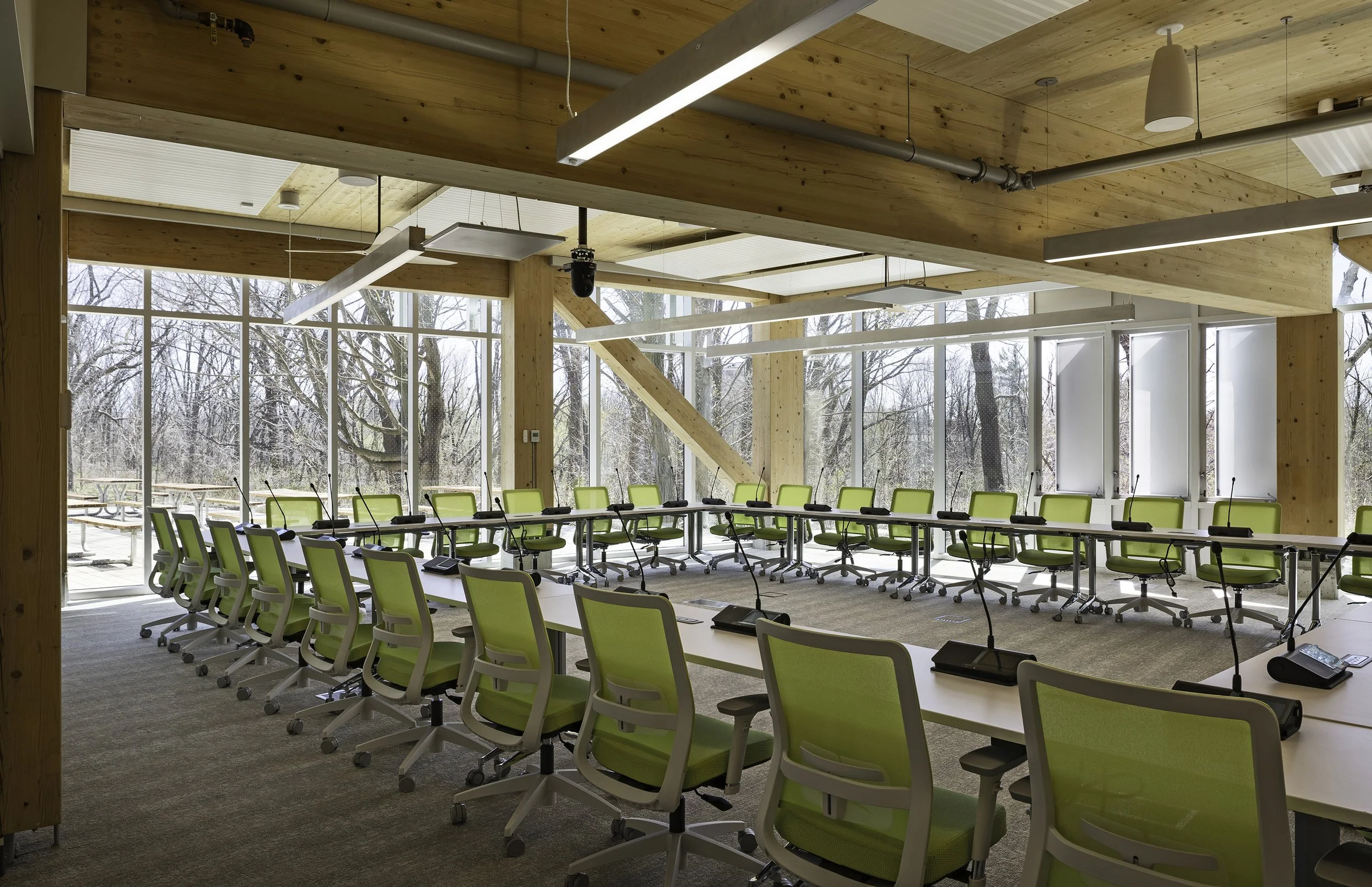  Fig. 9  meeting room overlooking Blackcreek Ravine 