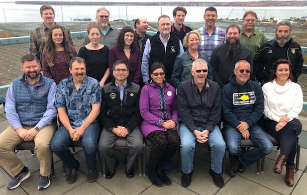 This photograph was taken of North Pacific Fishery Management Council Advisory Panel members taken at the October 1- 9 Council meeting held in Anchorage. The Deep Sea Fishermen's Union is working hard to protect the interests of fishermen as it advances the interests of crew and the union's interests in a sustainable North Pacific fishery.