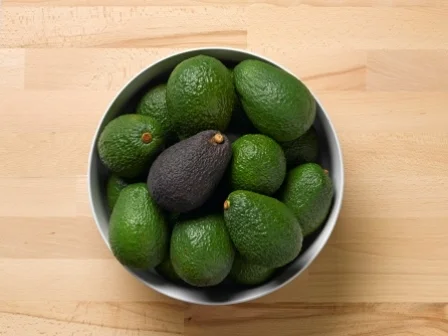 Bowl of avocados