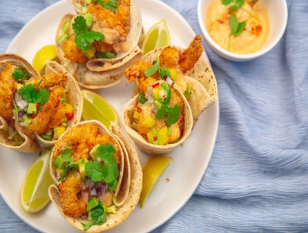 prawn taco bowls