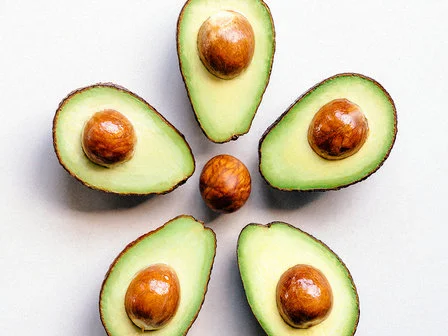 avocados in circle image