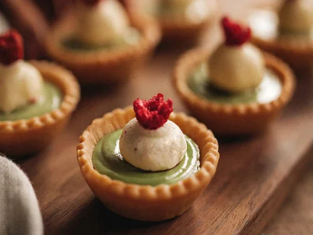 AVOCADO WHITE CHOC TARTS
