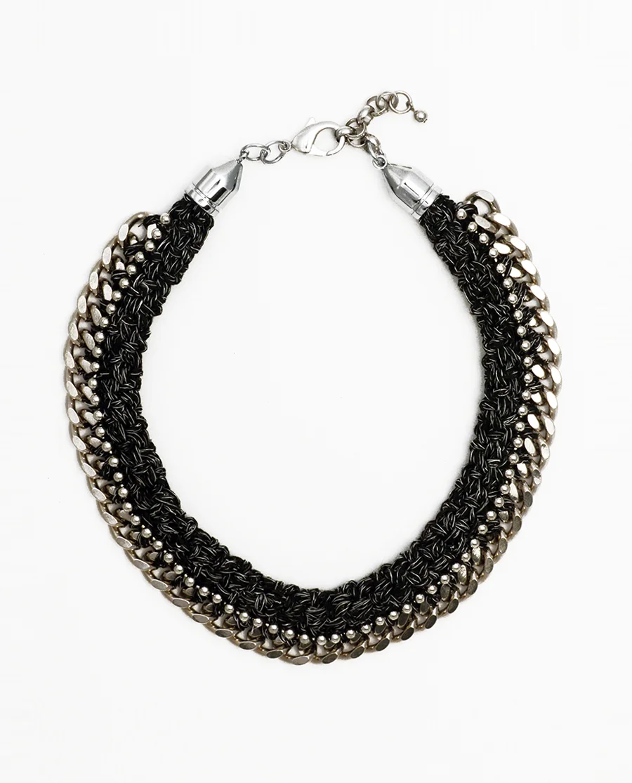 Stellar Collar Necklace in Black