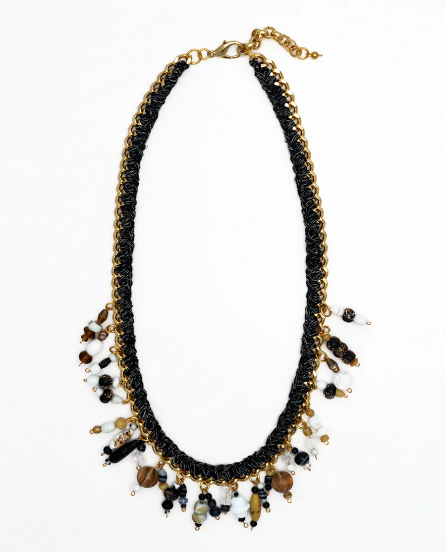 Meteorite Necklace in Black