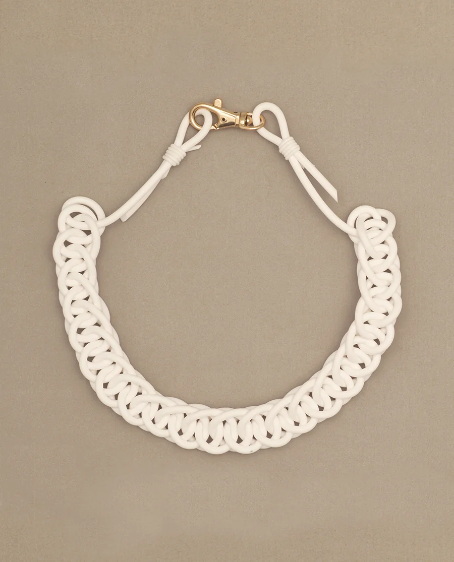 Buoy Necklace in White