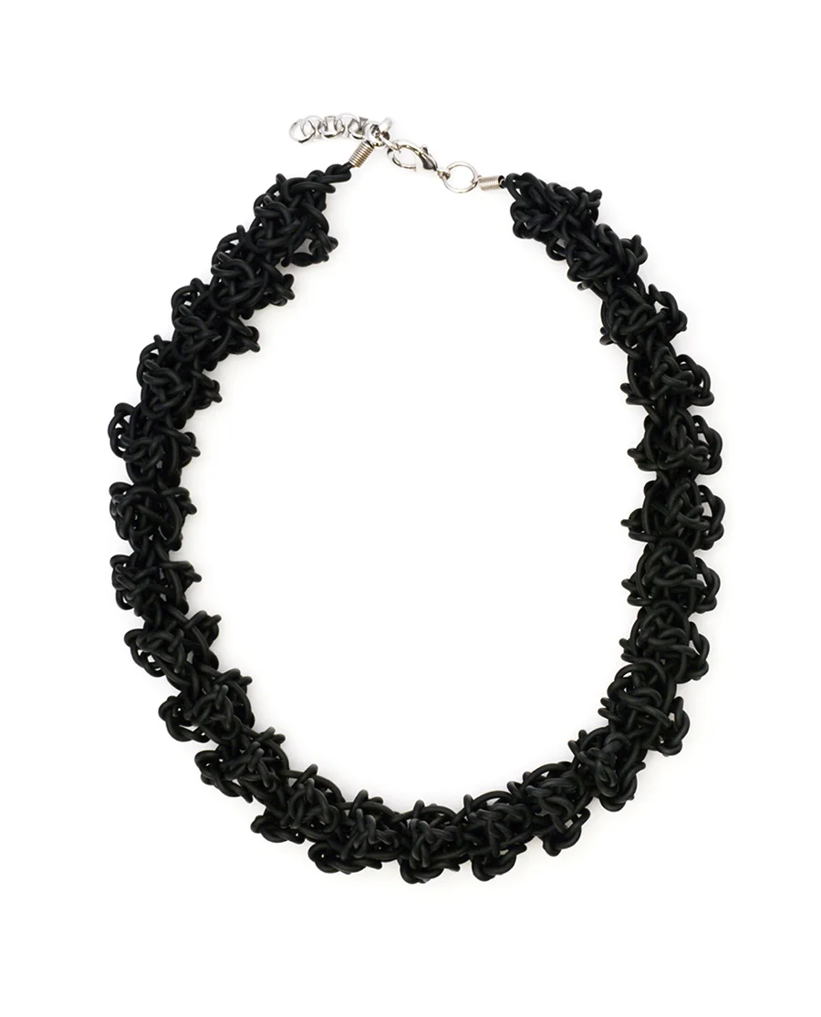 Popcorn Necklace in Black 