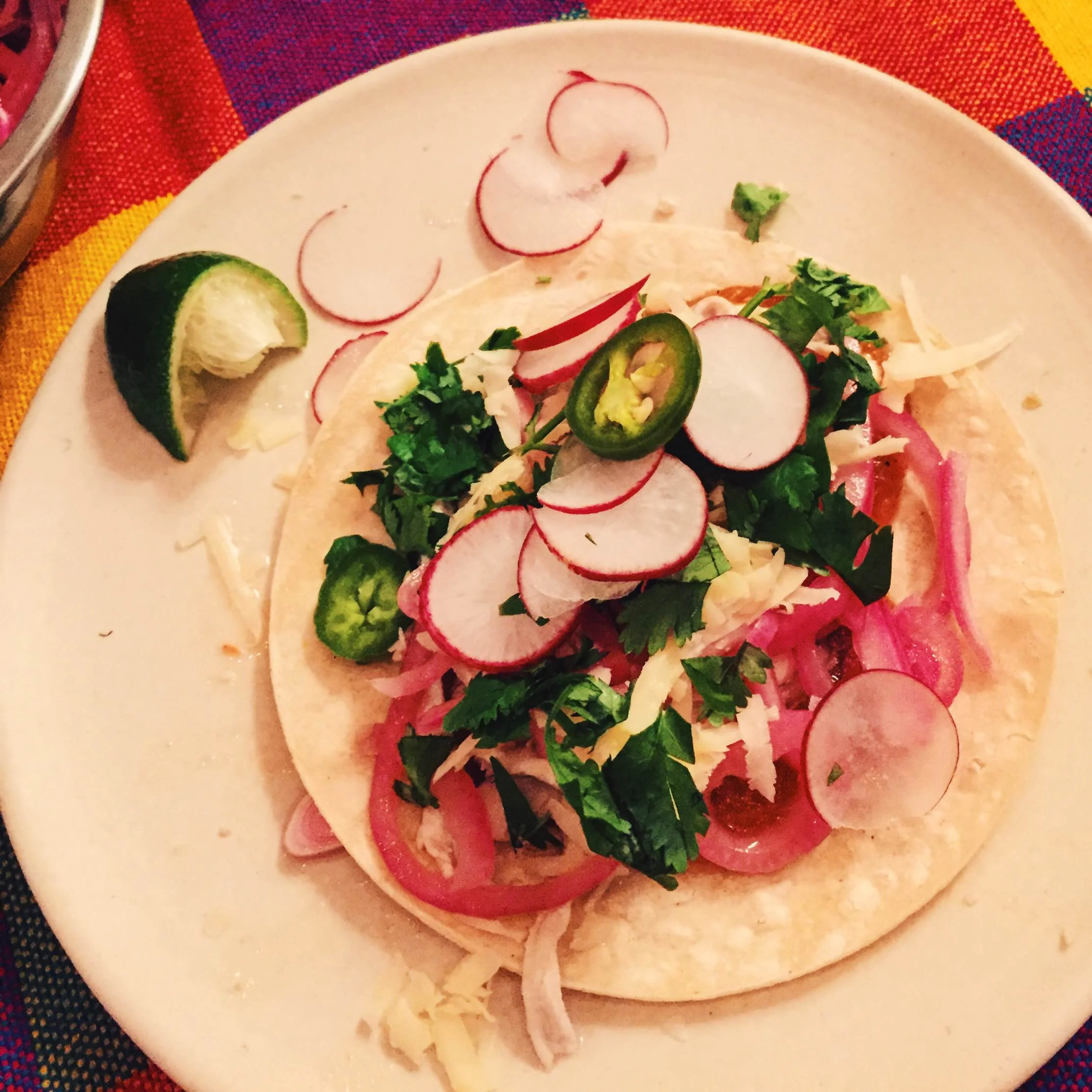 taco tuesday pulled chicken taco