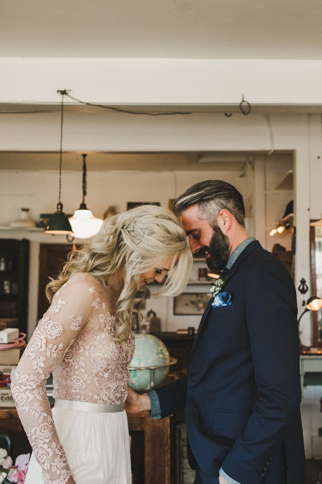 HOWE ABOUT FOREVA - Vancouver urban woodshop wedding by Shari + Mike photographers - first look