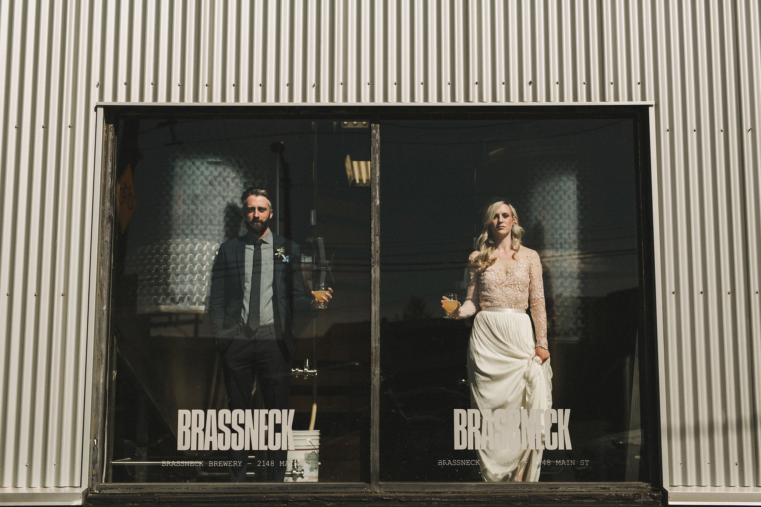 HOWE ABOUT FOREVA - Vancouver urban woodshop wedding by Shari + Mike photographers - Brassneck Brewery