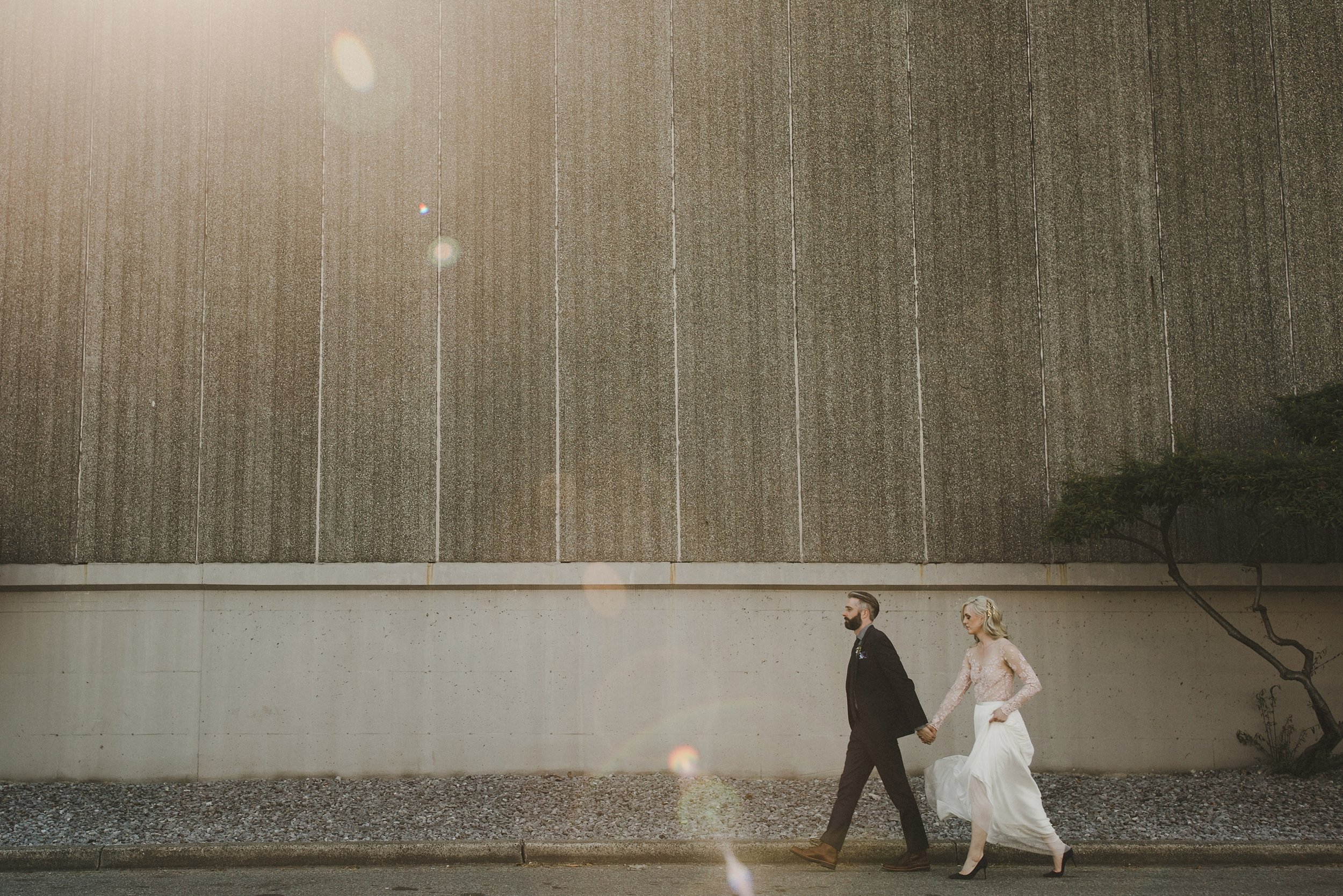 HOWE ABOUT FOREVA - Vancouver urban woodshop wedding by Shari + Mike photographers - bride and groom