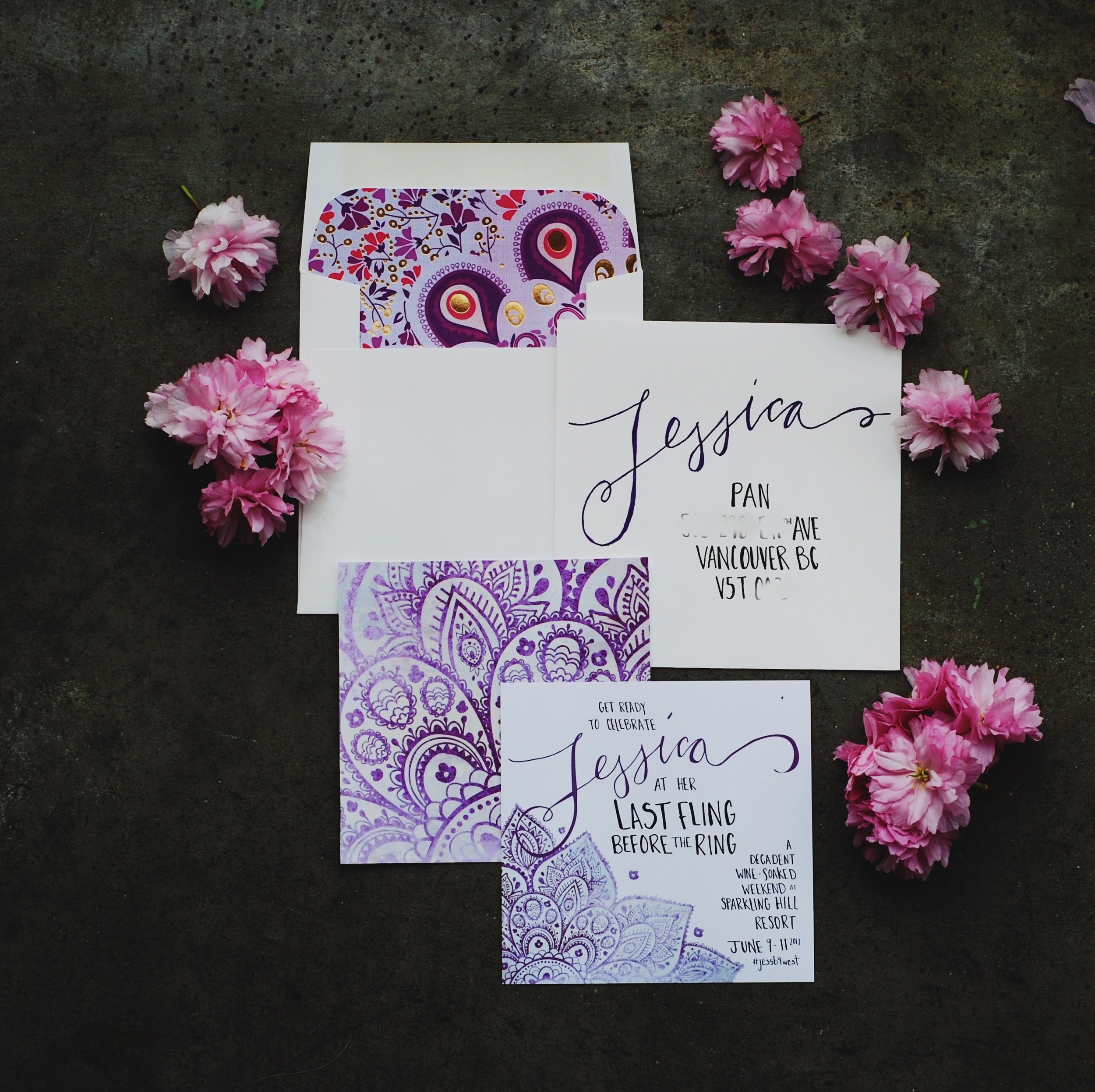 Jess B4 West- Stagette Invites