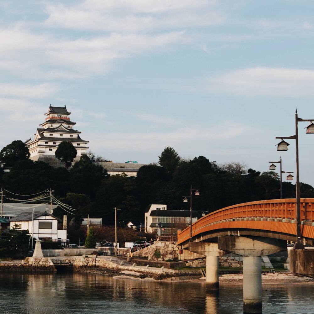 Karatsu castle hirayamajiro and bridge